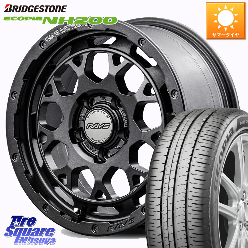 ブリヂストン ECOPIA NH200 エコピア サマータイヤ 205/65R16RAYS 【欠品次回~1月】 TEAM DAYTONA M9+ Spec M ホイール 16インチ 16X7.0J 37 5穴 114.3 ティアナ 日産｜タイヤスクエアミツヤ 116,630円