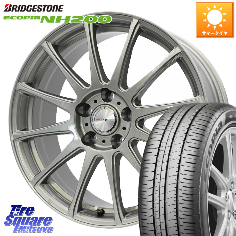 ブリヂストン ECOPIA NH200 エコピア サマータイヤ 215/45R18WEDS VOLGA LUMIERE 在庫● 平座仕様(レクサス・トヨタ専用) ホイール 18インチ 18X7.0J 50 5穴 114.3 80系ノア/ヴォクシー ノア NOAH ヴォクシー VOXY|タイヤスクエアミツヤ