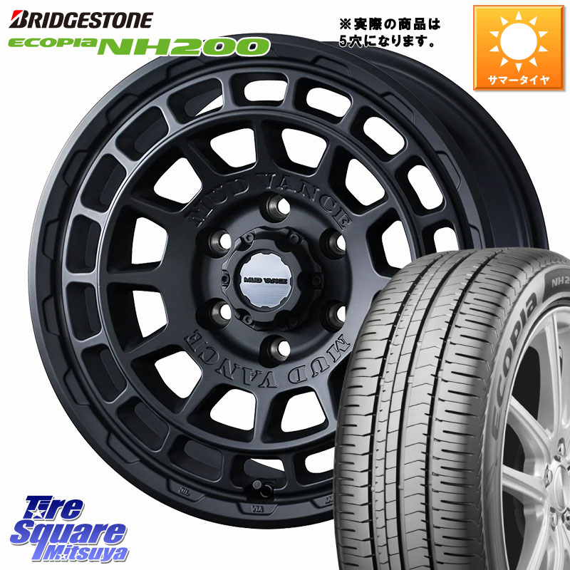 WEDS MUDVANCE X TYPE F ホイール 16インチ マッドヴァンス 16 X 7.0J +35 5穴 114.3 ブリヂストン ECOPIA NH200 エコピア サマータイヤ 205/65R16