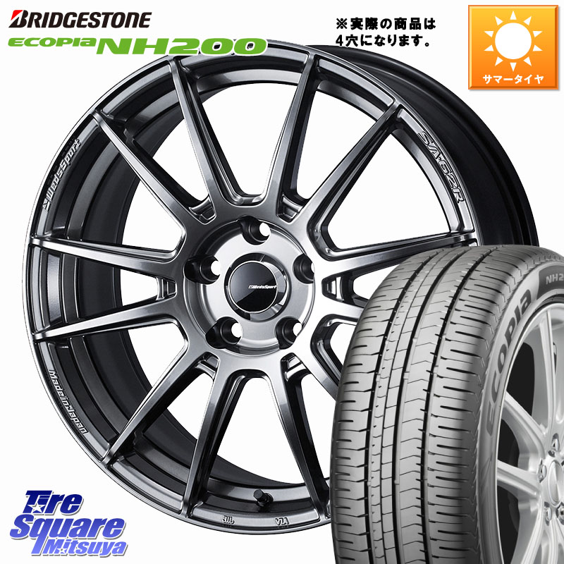 ブリヂストン ECOPIA NH200 エコピア サマータイヤ 195/50R16WEDS WedsSport SA-62R SA62R ウェッズ スポーツ ホイール 16インチ 16X6.5J 42 4穴 100 160系カローラフィールダー ヤリス ロードスター モビリオ/モビリオスパイク カローラフィールダーハイブリッド カロ｜タイヤスクエアミツヤ