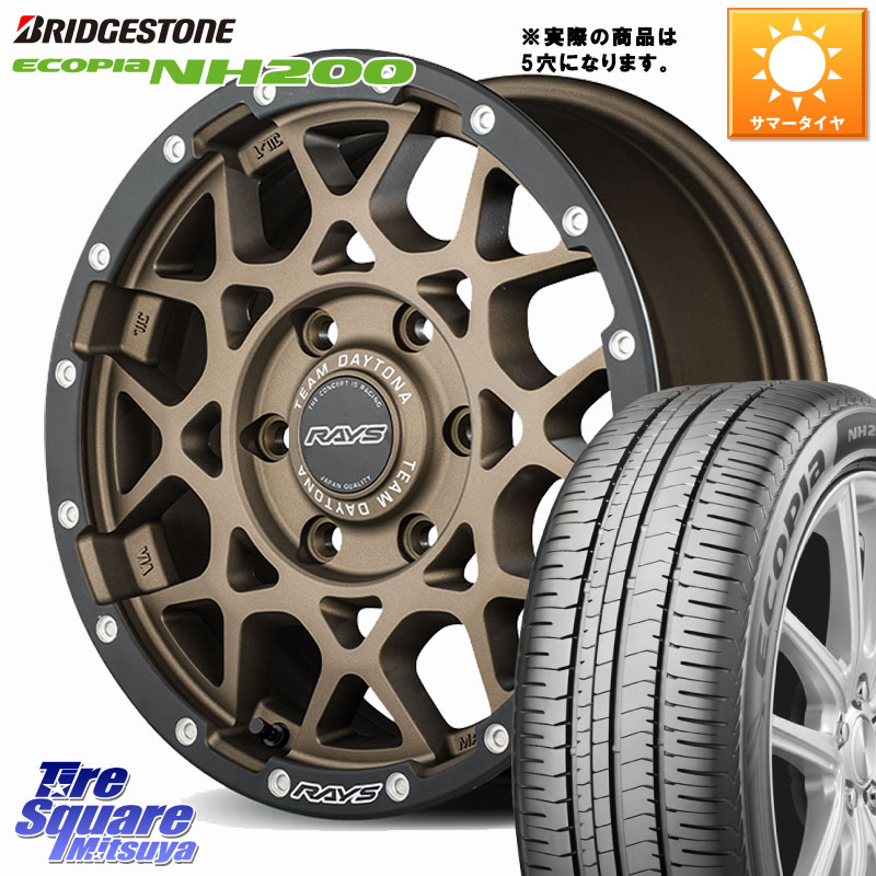 RAYS 【欠品次回要問合せ】 M8 TEAM DAYTONA ホイール 16インチ 16 X 7.0J +37 5穴 114.3 ブリヂストン ECOPIA NH200 エコピア サマータイヤ 215/60R16