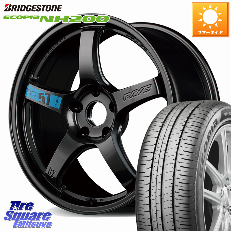 ブリヂストン ECOPIA NH200 エコピア サマータイヤ 225/45R18RAYS 【欠品次回~1月】 57CR SpecM gramLIGHTS ホイール 18インチ 18X7.5J 50 5穴 100 レガシー レガシィ ワゴン｜タイヤスクエアミツヤ