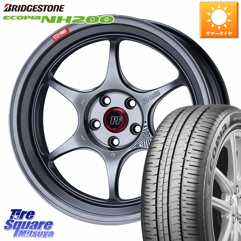 ブリヂストン ECOPIA NH200 エコピア サマータイヤ 215/55R17ENKEI エンケイ PerformanceLine PF06 シルバー ホイール 17インチ 17X7.0J 45 5穴 114.3 ヤリスクロス RC系オデッセイ前期 ジューク JUKE 日産 ステージア 日産 エスティマ HS レクサス ティアナ 日産 カム|タイヤスクエアミツヤ