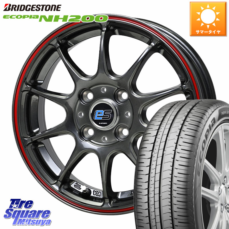 ブリヂストン ECOPIA NH200 エコピア サマータイヤ 195/55R16HotStuff G・SPEED es-01 ホイール 16インチ 16X6.0J 43 4穴 100 ノート NOTE 日産 ブルーバードシルフィ 日産 キューブ CUBE 日産 アクア MAZDA2 マツダ2(デミオ) カローラフィールダー カローラアクシオ|タイヤスクエアミツヤ