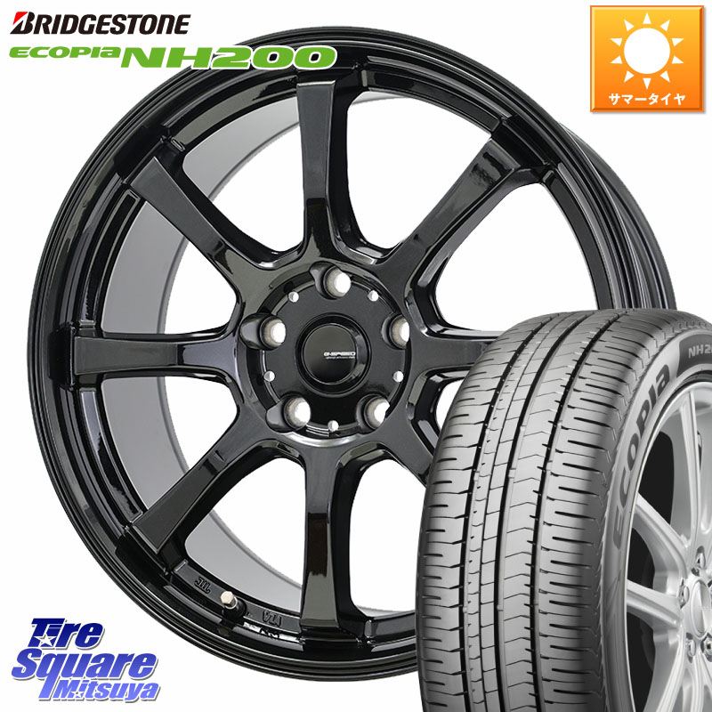 ブリヂストン ECOPIA NH200 エコピア サマータイヤ 195/60R15HotStuff G-SPEED G-08 ホイール 15インチ ジースピード 15X6.0J 43 5穴 100 インプレッサ｜タイヤスクエアミツヤ 56,150円
