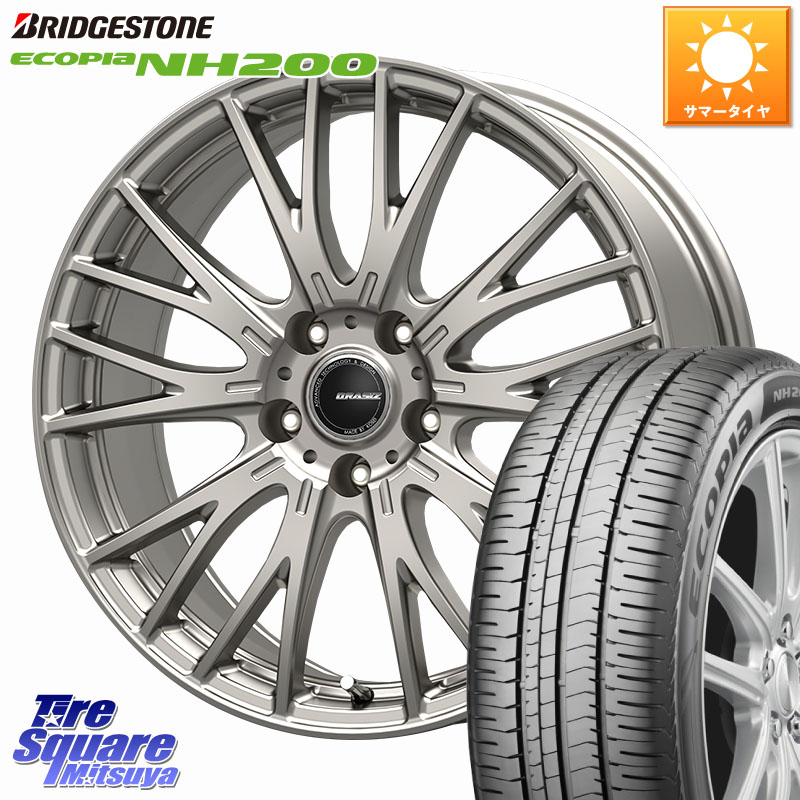 ブリヂストン ECOPIA NH200 エコピア サマータイヤ 215/60R16KOSEI QRASIZSE48 平座仕様(トヨタ車専用) ホイール 16インチ クレイシズ 16X6.5J 40 5穴 114.3 マークXジオ HS レクサス カムリ クラウンロイヤル クラウンハイブリッド ES レクサス クラウンハイブリッド｜タイヤスクエアミツヤ