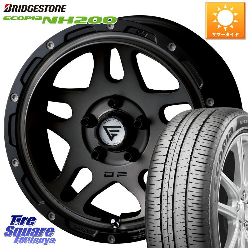 ブリヂストン ECOPIA NH200 エコピア サマータイヤ 215/55R17DELTA FORCE OVERLANDER ホイール 17インチ 17X7.0J 32 5穴 114.3｜タイヤスクエアミツヤ
