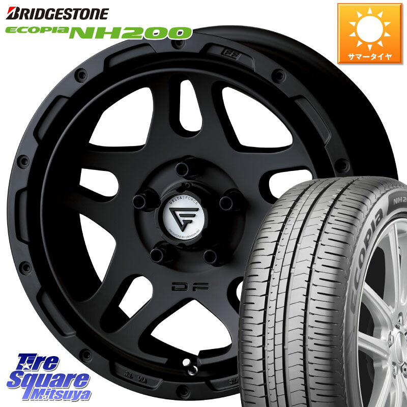 DELTA FORCE OVERLANDER ホイール 17インチ 17 X 7.0J +32 5穴 114.3 ブリヂストン ECOPIA NH200 エコピア サマータイヤ 225/50R17
