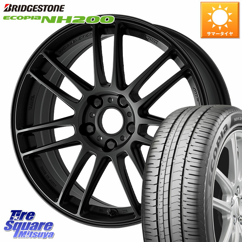WORK EMOTION ZR7 ホイール 17インチ 17 X 7.0J +53 5穴 114.3 ブリヂストン ECOPIA NH200 エコピア サマータイヤ 225/55R17 RV系ヴェゼル BN・BL系レガシィ