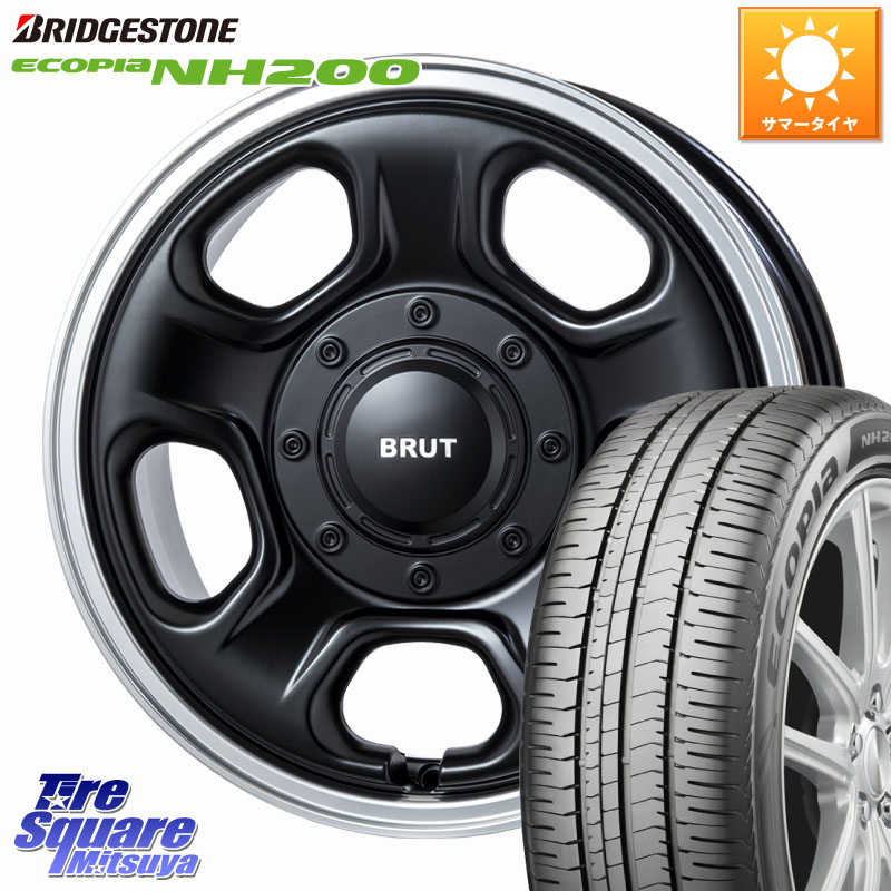 BRUT ブルート BR-33 BR33 ホイール 16インチ 16 X 6.5J +30 5穴 114.3 ブリヂストン ECOPIA NH200 エコピア サマータイヤ 205/65R16 10系アルファード