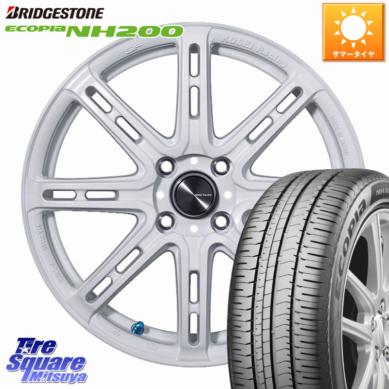 KOSEI SENEKA RP08 ホイール 16インチ 16 X 6.0J +40 4穴 100 ブリヂストン ECOPIA NH200 エコピア サマータイヤ 195/55R16