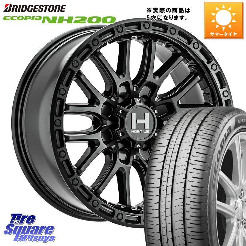 HOSTILE H135 RIDGE CREST JP SPEC ホイール 17インチ◇参考画像 17 X 8.0J +38 5穴 114.3 ブリヂストン ECOPIA NH200 エコピア サマータイヤ 215/50R17
