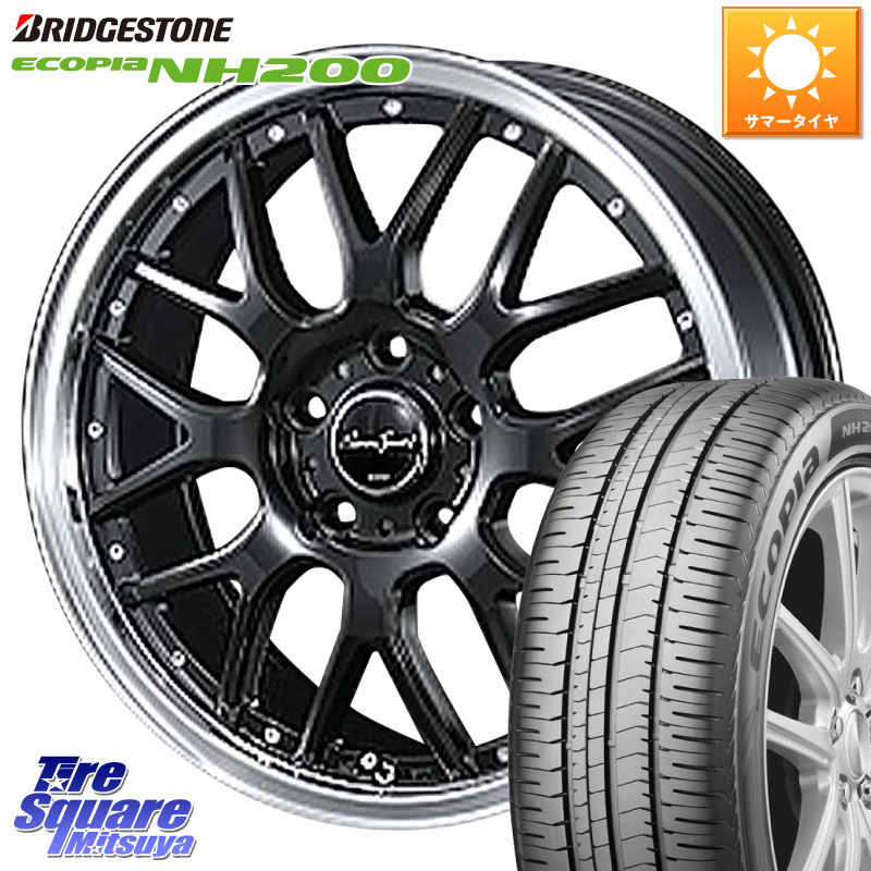 BLEST EuroSport Type815 ホイール 17インチ 17 X 7.0J +53 5穴 114.3 ブリヂストン ECOPIA NH200 エコピア サマータイヤ 225/50R17