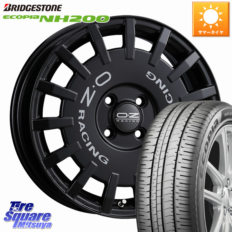OZ Rally Racing ラリーレーシング ホイール 16インチ 16 X 6.5J +45 4穴 100 ブリヂストン ECOPIA NH200 エコピア サマータイヤ 205/55R16 E13オーラ