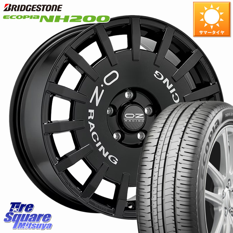 OZ Rally Racing ラリーレーシング ホイール 16インチ 16 X 7.0J(MINI F55 F56 F57) +48 5穴 112 ブリヂストン ECOPIA NH200 エコピア サマータイヤ 195/55R16 MINI ミニ F55 F56 F57