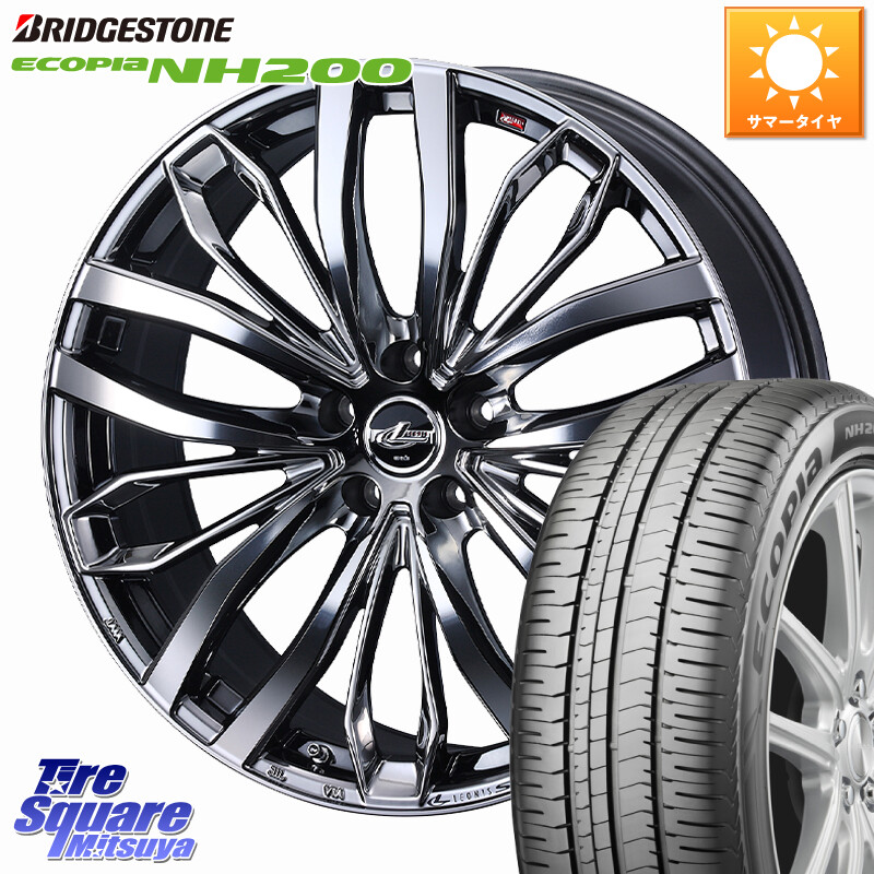 ブリヂストン ECOPIA NH200 エコピア サマータイヤ 225/55R17WEDS LEONIS SC レオニスSC 平座仕様(レクサス・トヨタ専用) ホイール 17インチ 17X6.5J 39 5穴 114.3 10系アルファード｜タイヤスクエアミツヤ