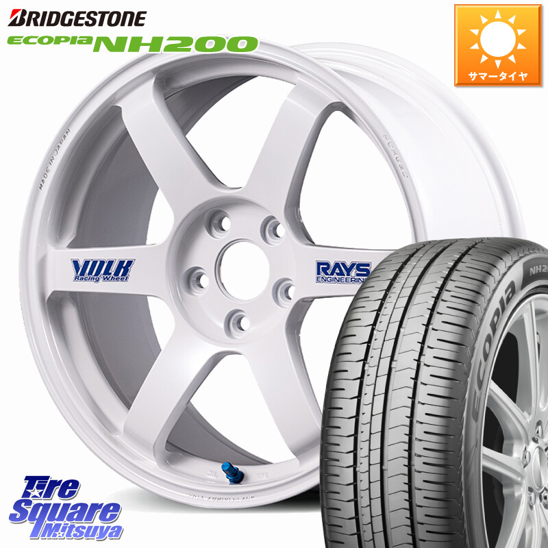 ブリヂストン ECOPIA NH200 エコピア サマータイヤ 215/55R17RAYS 【欠品次回3~4月】 VOLK RACING TE37 SAGA S-plus 30th STICKER Ver ホイール 17インチ 17X7.5J 44 5穴 114.3 70系カムリ スカイラインセダン 日産 RX-8 MAZDA ES レクサス アコード｜タイヤスクエアミツヤ