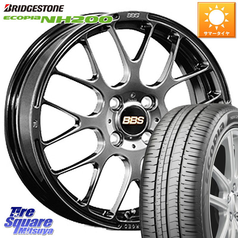 BBS RP 鍛造1ピース ホイール 16インチ 16 X 6.0J +45 4穴 100 ブリヂストン ECOPIA NH200 エコピア サマータイヤ 195/55R16