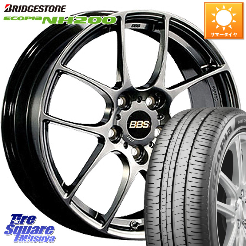 ブリヂストン ECOPIA NH200 エコピア サマータイヤ 215/45R17BBS RF 鍛造1ピース DB ホイール 17インチ 17X7.5J 48 5穴 100 カローラスポーツ 50系プリウス BRZ/86/GR86 CT レクサス GR 86 ハチロク 86 ハチロク｜タイヤスクエアミツヤ