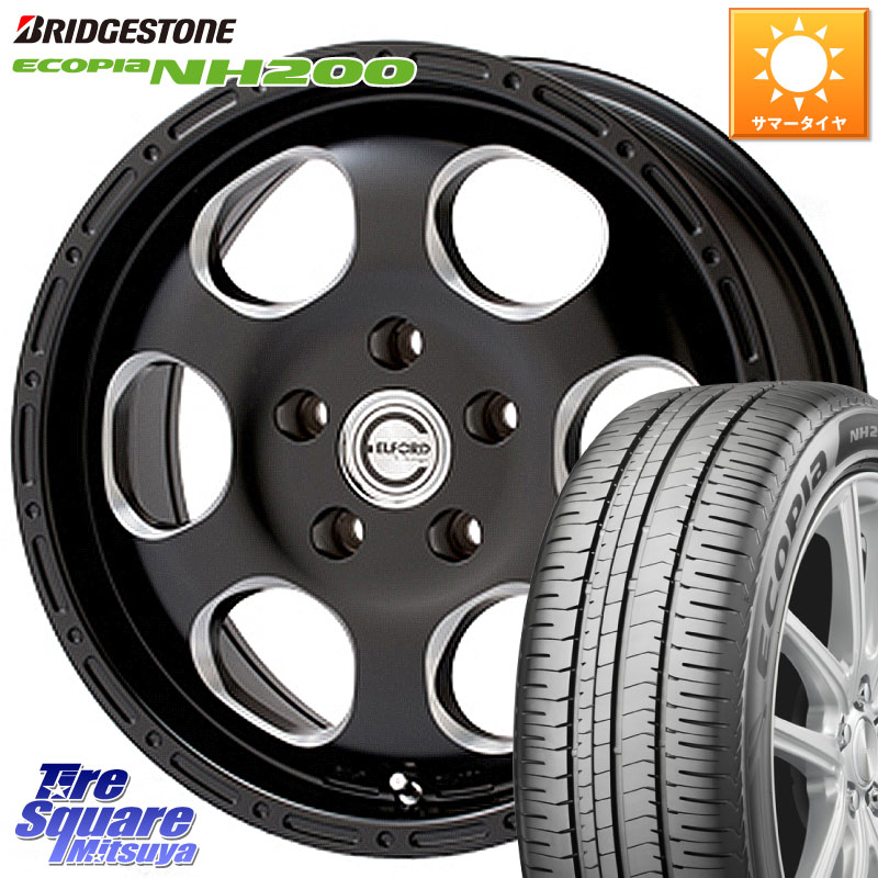 MEIWA Blood Stock One Piece ホイール 16インチ 16 X 7.0J +45 5穴 100 ブリヂストン ECOPIA NH200 エコピア サマータイヤ 205/60R16