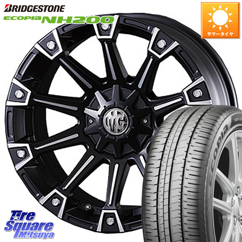 CRIMSON クリムソン MONSTER モンスター ホイール 17インチ 17 X 7.0J +35 5穴 114.3 ブリヂストン ECOPIA NH200 エコピア サマータイヤ 215/55R17
