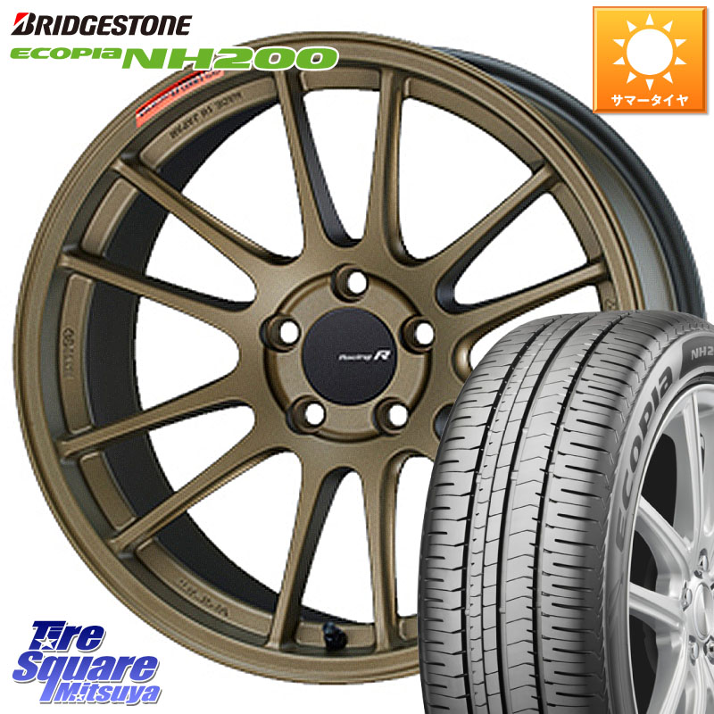 ENKEI エンケイ Racing Revolution GTC01RR ホイール 18 X 8.0J +45 5穴 114.3 ブリヂストン ECOPIA NH200 エコピア サマータイヤ 225/45R18 RP6～8ステップワゴン