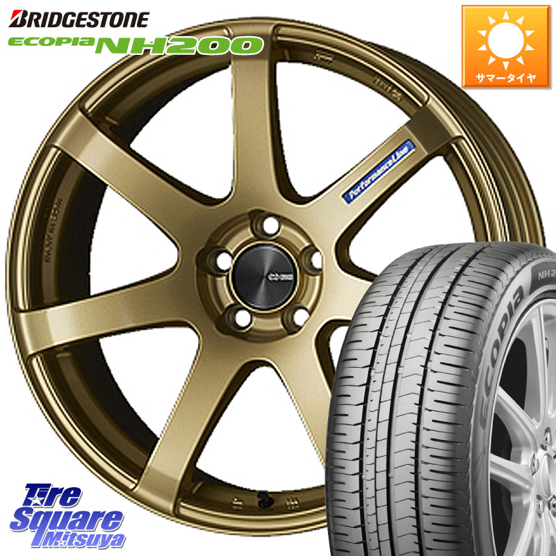 ENKEI エンケイ PerformanceLine PF07 -COLORS- 18 X 7.5J +48 5穴 100 ブリヂストン ECOPIA NH200 エコピア サマータイヤ 215/45R18 127,990円