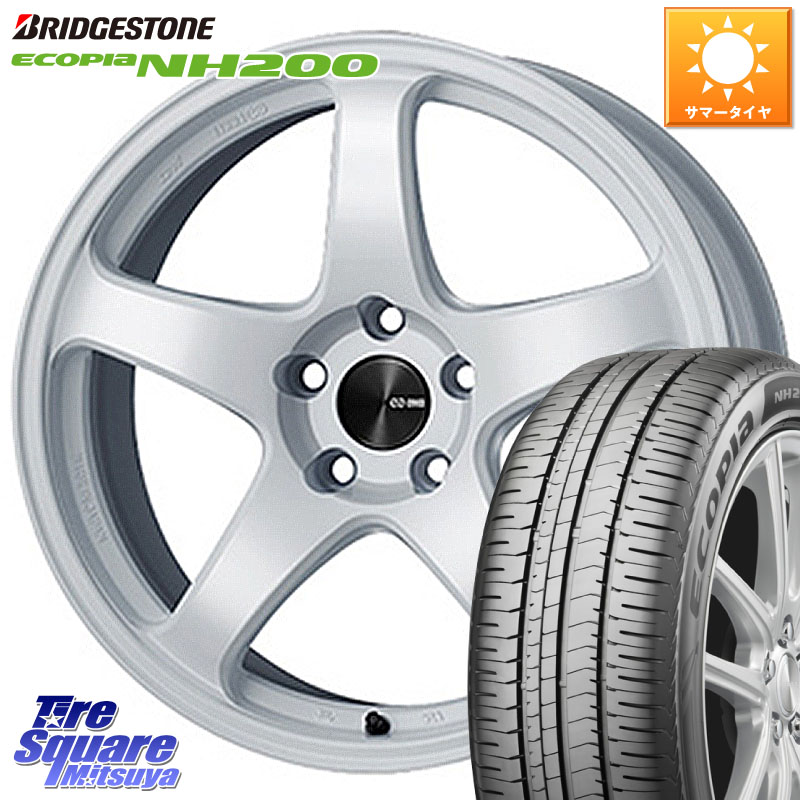 ENKEI エンケイ PerformanceLine PF05 WH 17インチ 17 X 7.0J +45 5穴 114.3 ブリヂストン ECOPIA NH200 エコピア サマータイヤ 215/55R17 ヤリスクロス RC系オデッセイ前期