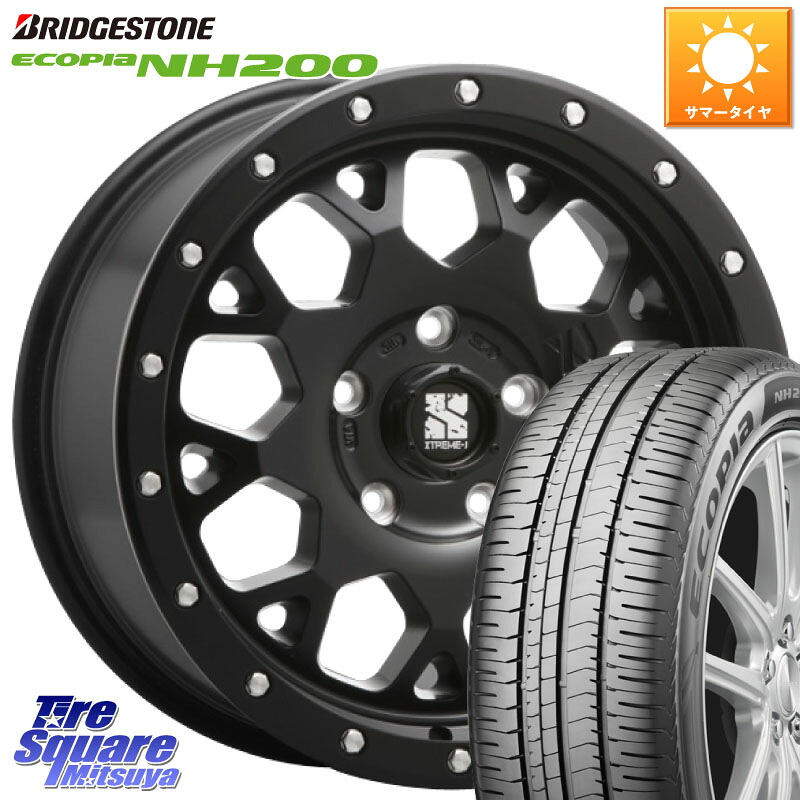 ブリヂストン ECOPIA NH200 エコピア サマータイヤ 205/55R16MLJ XJ04 XTREME-J エクストリームJ ホイール 16インチ 16X7.0J 35 5穴 114.3 GRヤリスRSノーマルキャリパー｜タイヤスクエアミツヤ 102,911円