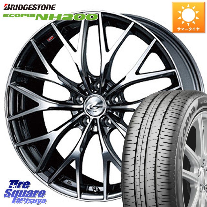 ブリヂストン ECOPIA NH200 エコピア サマータイヤ 215/50R17WEDS 37427 レオニス MX ウェッズ Leonis BMCMC ホイール 17インチ 17X7.0J 47 5穴 114.3 FL系シビック MAZDA3 レヴォーグ ZE1リーフ プリウスアルファ インプレッサ レヴォーグ LEVORG アクセラ MAZDA|タイヤスクエアミツヤ