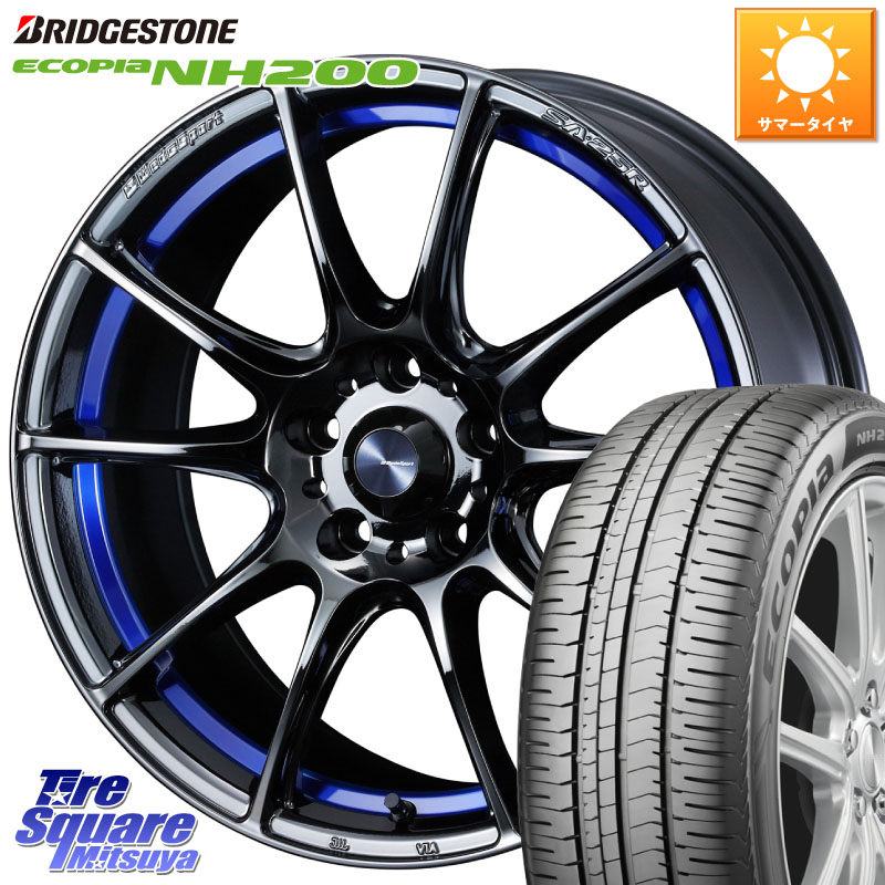 WEDS SA-25R ウェッズ スポーツ ホイール 18インチ 18 X 7.0J +53 5穴 114.3 ブリヂストン ECOPIA NH200 エコピア サマータイヤ 215/45R18 80系ノア ヴォクシー