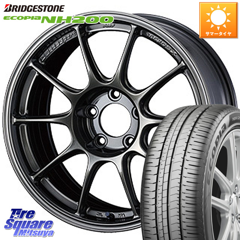 WEDS 73532 TC105X EJ ウェッズ スポーツ ホイール 18インチ 18 X 8.0J +45 5穴 114.3 ブリヂストン ECOPIA NH200 エコピア サマータイヤ 215/45R18 90系ノア ヴォクシー プリウスアルファ リーフ