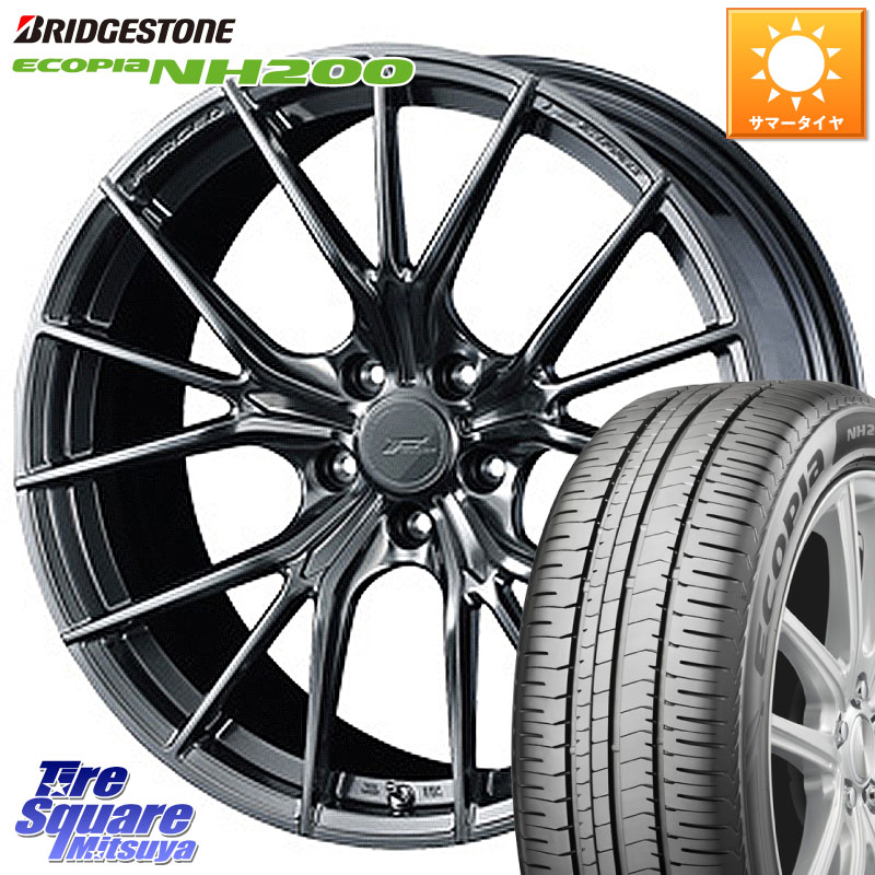 WEDS F ZERO FZ-1 FZ1 鍛造 FORGED ホイール18インチ エフゼロ 18 X 7.5J +48 5穴 114.3 ブリヂストン ECOPIA NH200 エコピア サマータイヤ 215/45R18 90系ノア ヴォクシー プリウスアルファ P15キックス リーフ MAZDA3