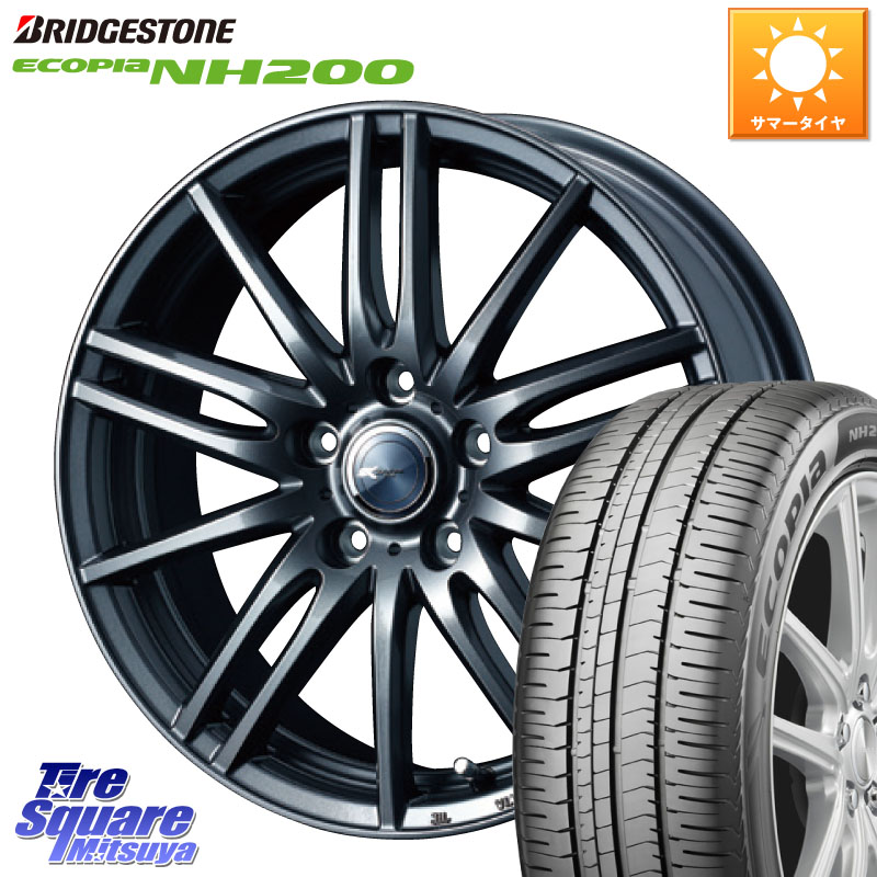 WEDS ウェッズ ZAMIK ザミック TITO 17インチ 17 X 6.5J +45 5穴 114.3 ブリヂストン ECOPIA NH200 エコピア サマータイヤ 215/55R17 RC系オデッセイ前期