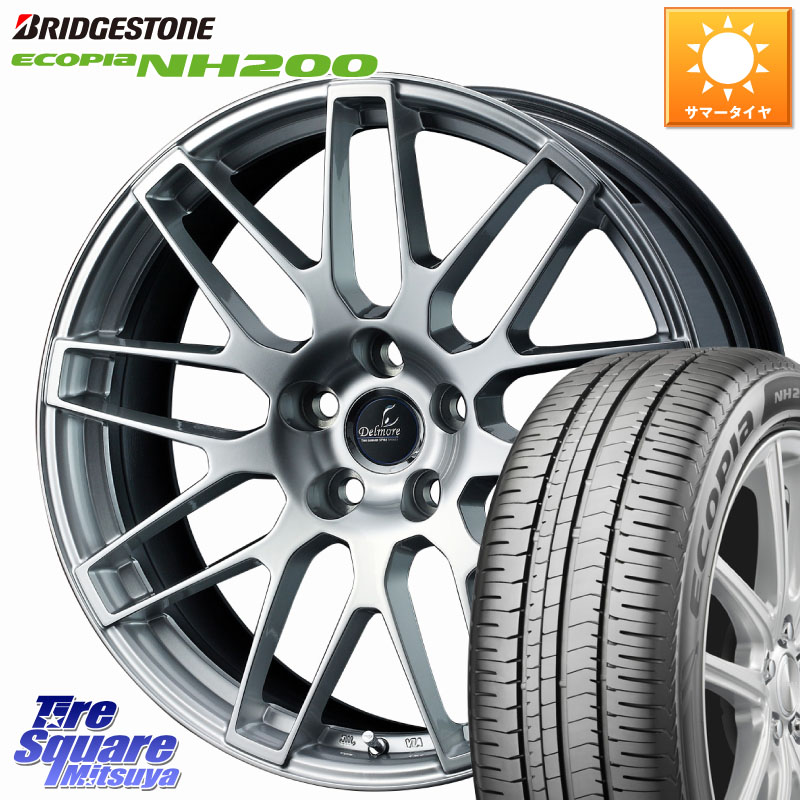 ブリヂストン ECOPIA NH200 エコピア サマータイヤ 225/45R18WEDS 39240 Delmore デルモア LC.S 平座仕様(レクサス車専用) 18X7.0J 45 5穴 114.3 90系ノア/ヴォクシー プリウスアルファ マークXジオ ノア NOAH エスティマ マークX|タイヤスクエアミツヤ