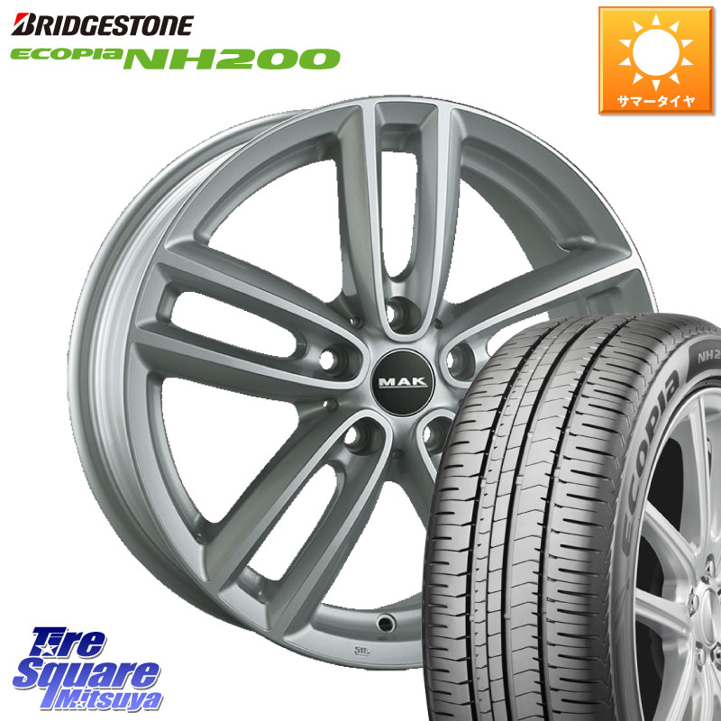 ブリヂストン ECOPIA NH200 エコピア サマータイヤ 195/55R16阿部商会 MAK OXFORD ホイール 16インチ 16X6.5J(MINI F55 F56 F57) 54 5穴 112 MINI ミニ F55 F56 F57｜タイヤスクエアミツヤ