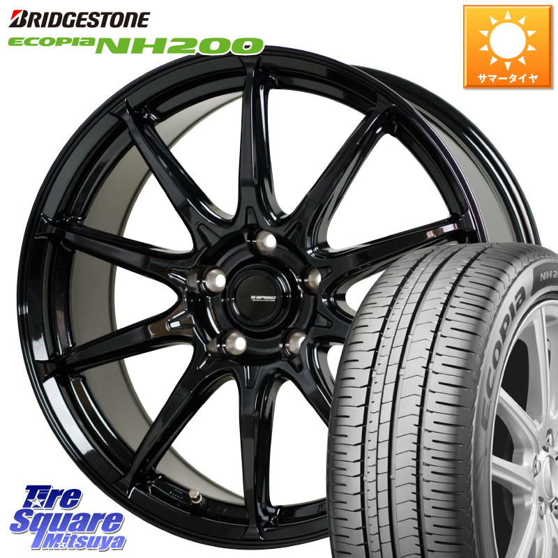 ブリヂストン ECOPIA NH200 エコピア サマータイヤ 195/60R15HotStuff G-SPEED G-05 G05 15インチ ジースピード ホイール 15X6.0J 43 5穴 100 インプレッサ｜タイヤスクエアミツヤ