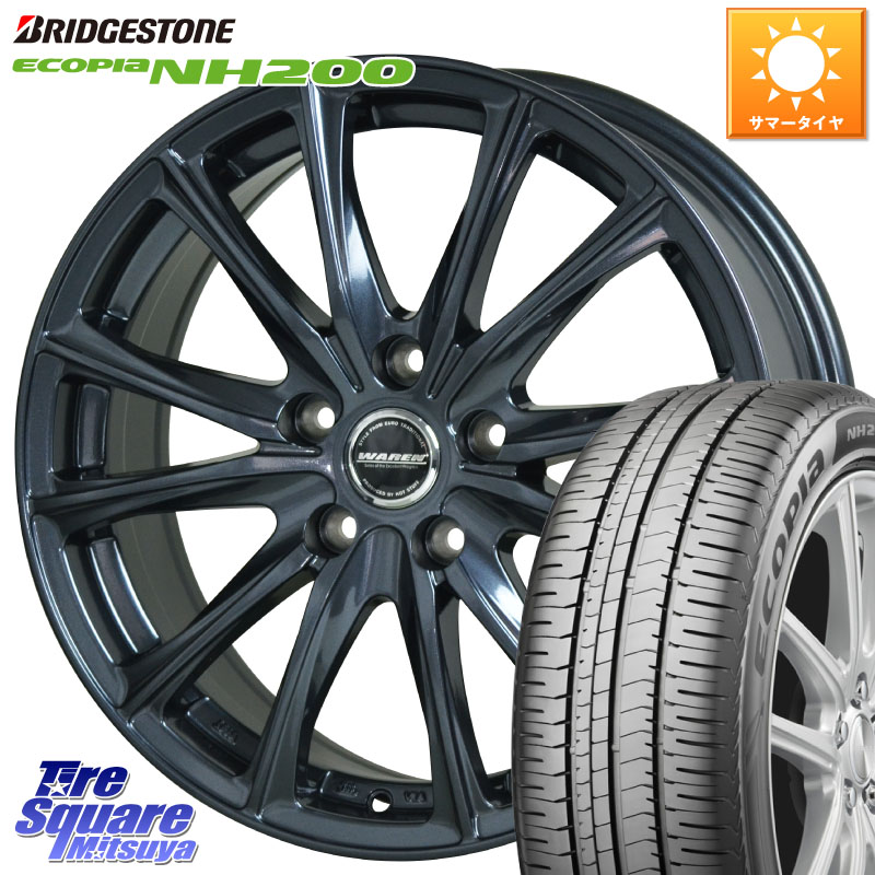 ブリヂストン ECOPIA NH200 エコピア サマータイヤ 195/60R15HotStuff WAREN W05 ヴァーレン ホイール15インチ 15X6.0J 43 5穴 114.3 GT系フリードクロスター ラフェスタ 日産 プレマシー MAZDA|タイヤスクエアミツヤ
