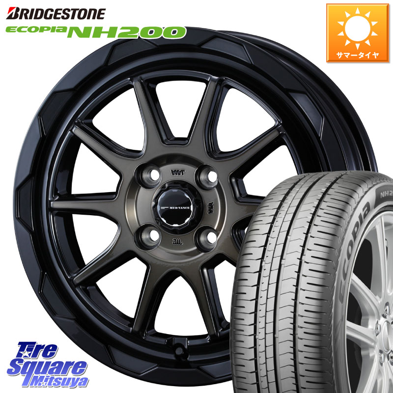 WEDS マッドヴァンス 06 MUD VANCE 06 ウエッズ 16インチ 16 X 6.0J +40 4穴 100 ブリヂストン ECOPIA NH200 エコピア サマータイヤ 205/65R16