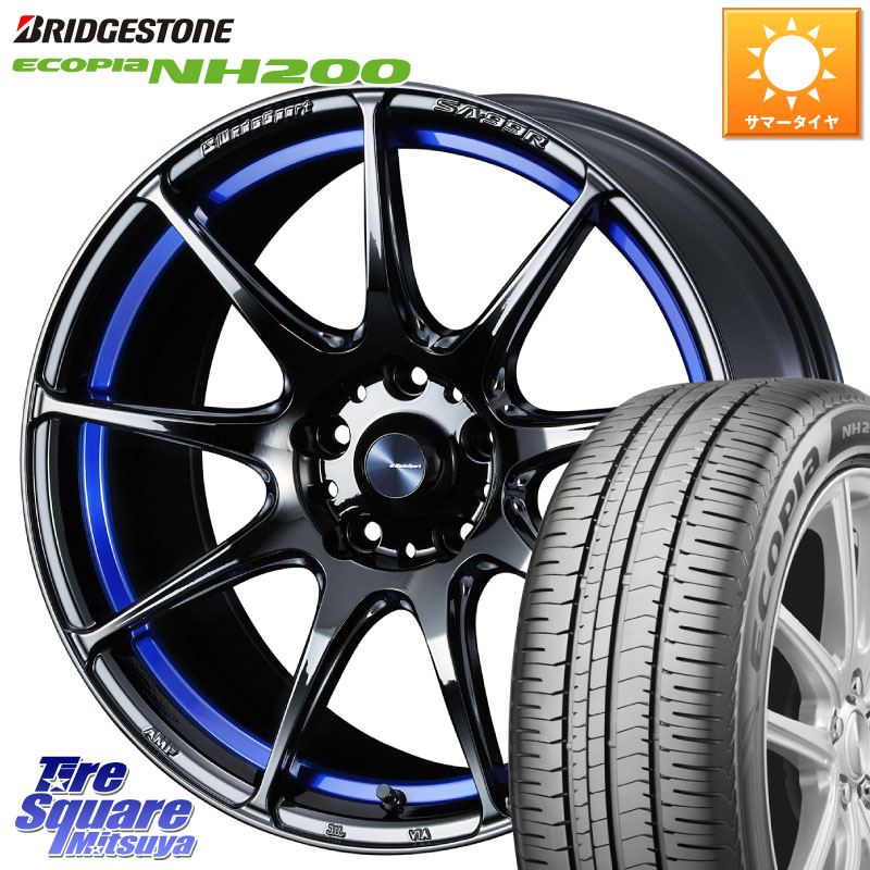 WEDS ウェッズ スポーツ SA99R SA-99R 17インチ 17 X 7.5J +45 5穴 114.3 ブリヂストン ECOPIA NH200 エコピア サマータイヤ 225/50R17 WRX S4(VBH) 135,500円