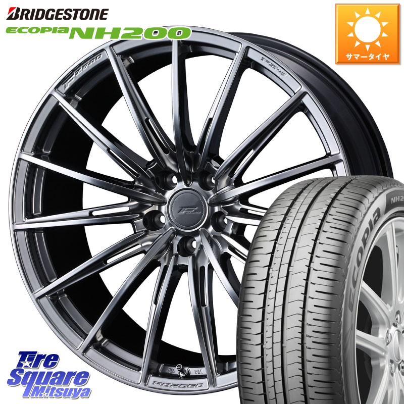 WEDS F ZERO FZ4 FZ-4 鍛造 FORGED 18インチ エフゼロ 18 X 8.0J +45 5穴 114.3 ブリヂストン ECOPIA NH200 エコピア サマータイヤ 225/45R18 90系ノア ヴォクシー プリウスアルファ リーフ RP6～8ステップワゴン