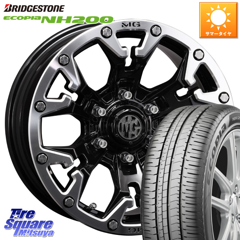 CRIMSON クリムソン GOLEM ゴーレム 17インチ 17 X 7.0J +32 5穴 114.3 ブリヂストン ECOPIA NH200 エコピア サマータイヤ 215/55R17