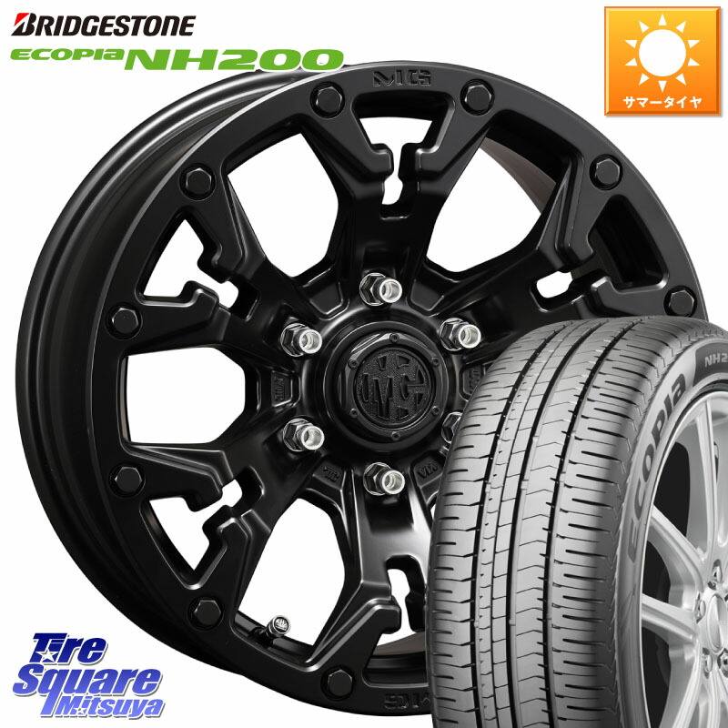 ブリヂストン ECOPIA NH200 エコピア サマータイヤ 205/55R16CRIMSON クリムソン GOLEM ゴーレム 16インチ ◇参考画像 16X7.0J 35 5穴 114.3 GRヤリスRSノーマルキャリパー|タイヤスクエアミツヤ