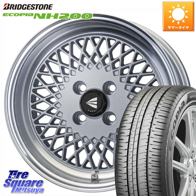 ブリヂストン ECOPIA NH200 エコピア サマータイヤ 205/55R16ENKEI エンケイ NEO CLASSIC ENKEI92 SILVER 16インチ 16X6.5J 38 4穴 100 E13オーラ MAZDA2|タイヤスクエアミツヤ