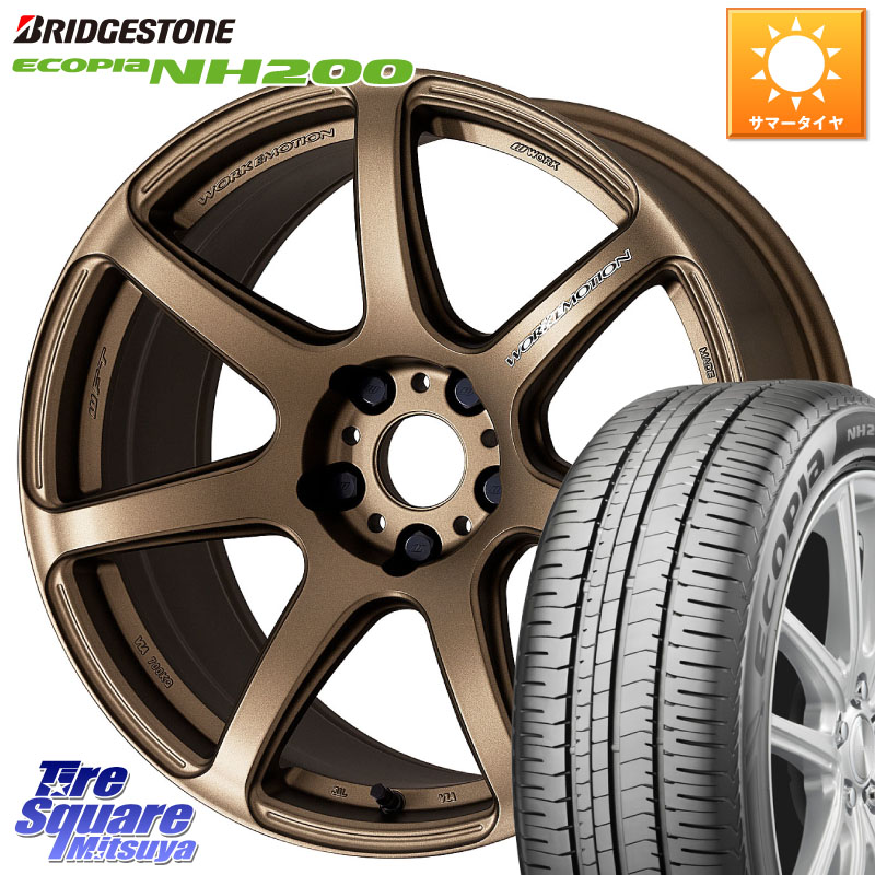 ブリヂストン ECOPIA NH200 エコピア サマータイヤ 215/45R18WORK ワーク EMOTION エモーション T7R 18インチ 18X7.5J 53 5穴 100 エクシーガ|タイヤスクエアミツヤ