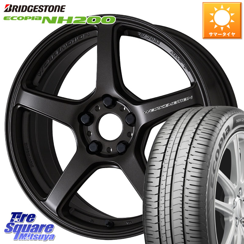 ブリヂストン ECOPIA NH200 エコピア サマータイヤ 225/50R17WORK ワーク EMOTION エモーション T5R 17インチ 17X8.0J 35 5穴 114.3｜タイヤスクエアミツヤ