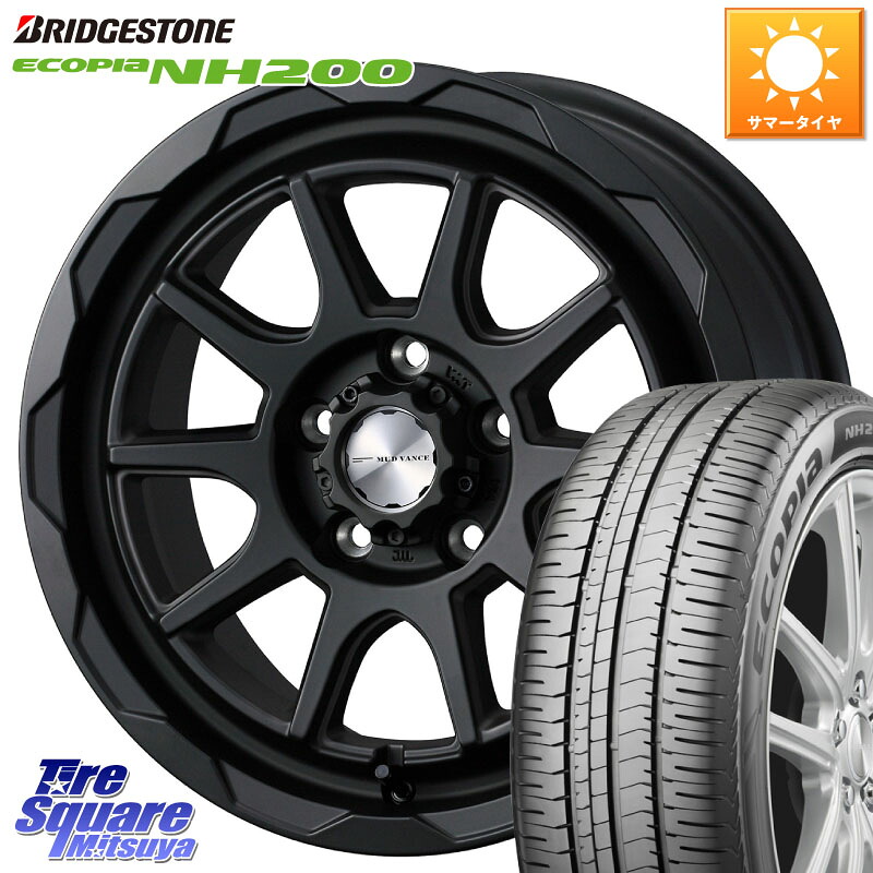 ブリヂストン ECOPIA NH200 エコピア サマータイヤ 195/50R16WEDS マッドヴァンス06 MUD VANCE 06 ホイール 16インチ 16X6.0J 40 5穴 100 シエンタ｜タイヤスクエアミツヤ