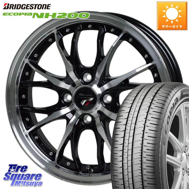HotStuff Precious プレシャス HM3 HM-3 4H BKP 16インチ 16 X 6.0J +45 4穴 100 ブリヂストン ECOPIA NH200 エコピア サマータイヤ 205/65R16
