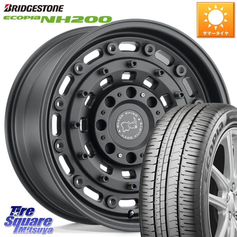 BLACK RHINO ARSENAL TEXTUREDBLACK ブラックライノ アーセナル 18インチ ブラックライノ 18 X 8.0J +30 5穴 114.3 ブリヂストン ECOPIA NH200 エコピア サマータイヤ 225/45R18