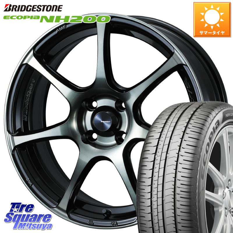 WEDS 73975 ウェッズ スポーツ SA75R SA-75R 16インチ 16 X 6.5J +50 4穴 100 ブリヂストン ECOPIA NH200 エコピア サマータイヤ 205/55R16